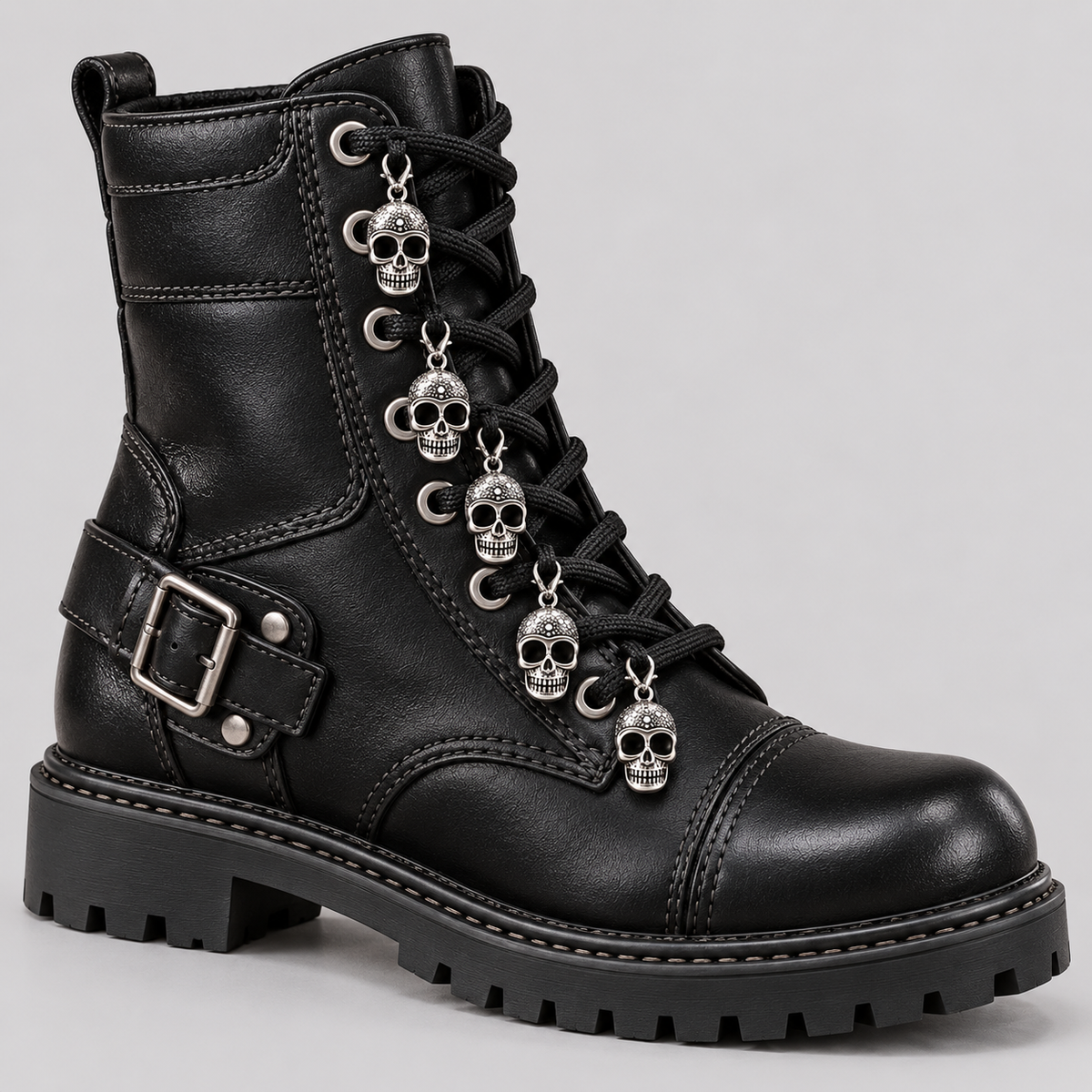 EKON Skull Shoe Charms - 12 Piece Set