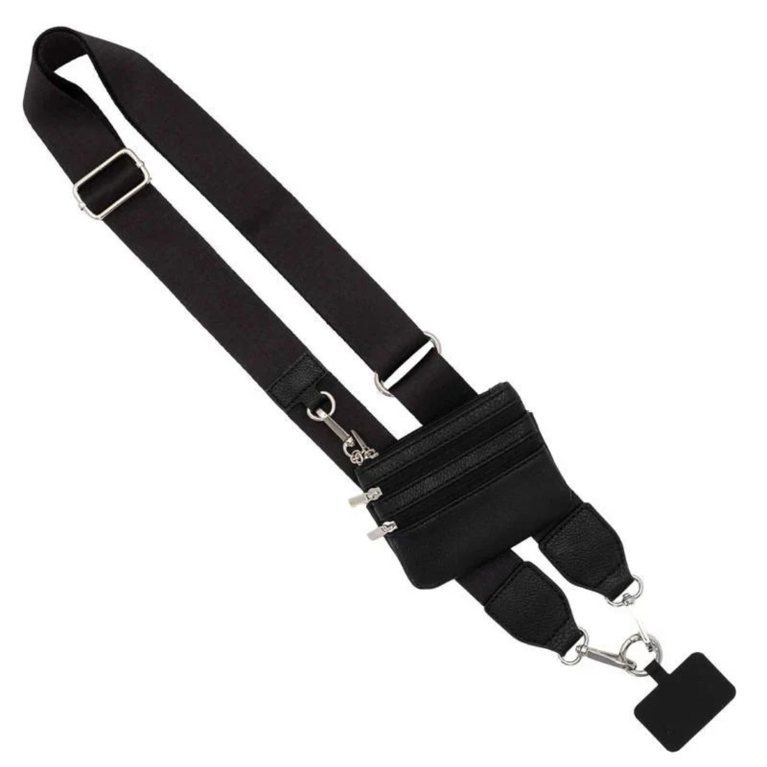 Crossbody Phone Strap Black Classic