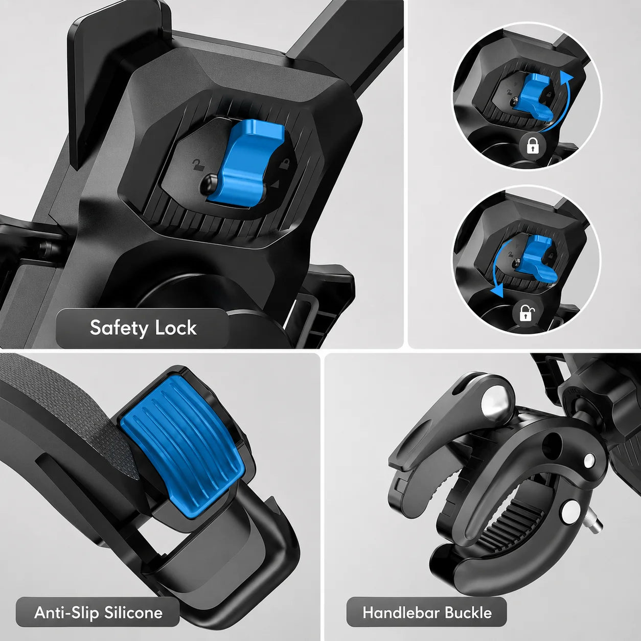 EKON AutoLock Motorcycle Phone Mount