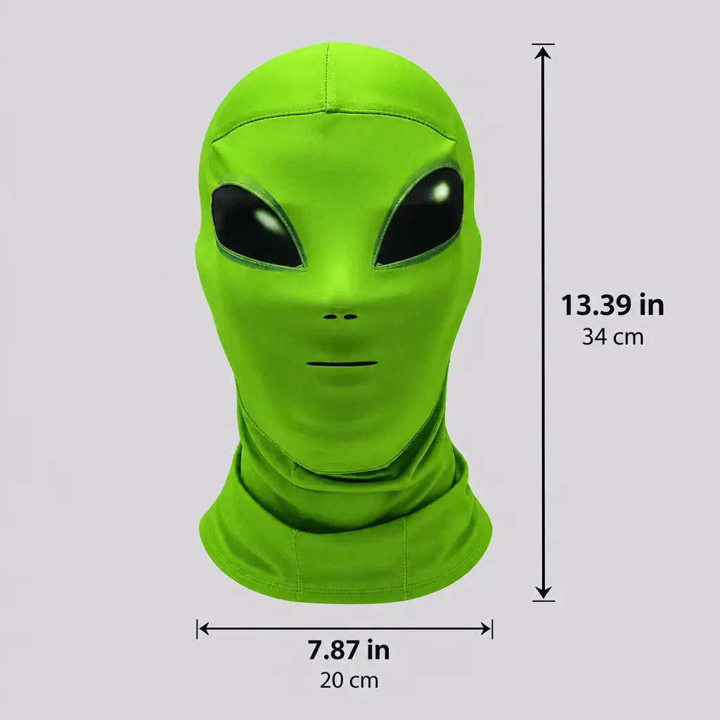 EKON Green Alien Full-Face Mask