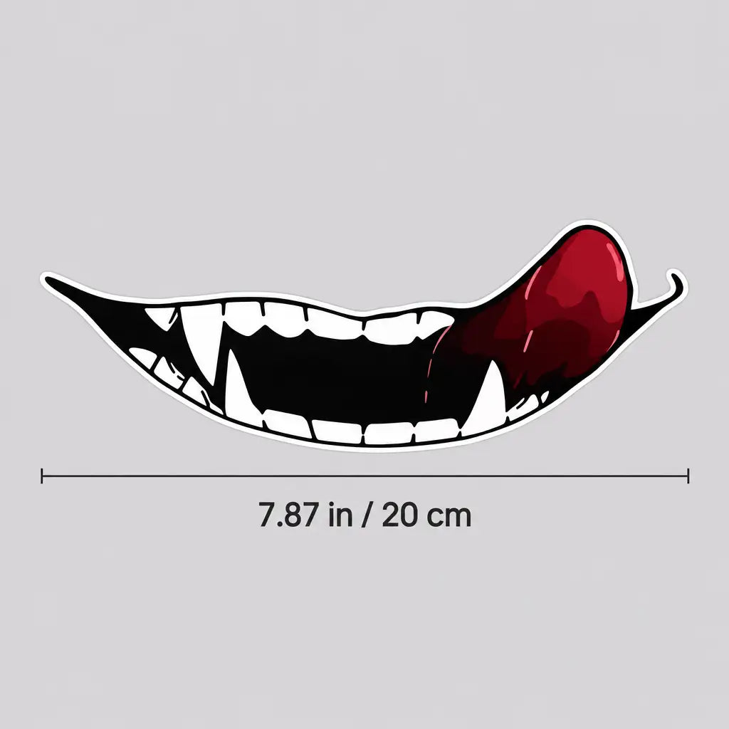EKON Evil Grin Helmet Decal