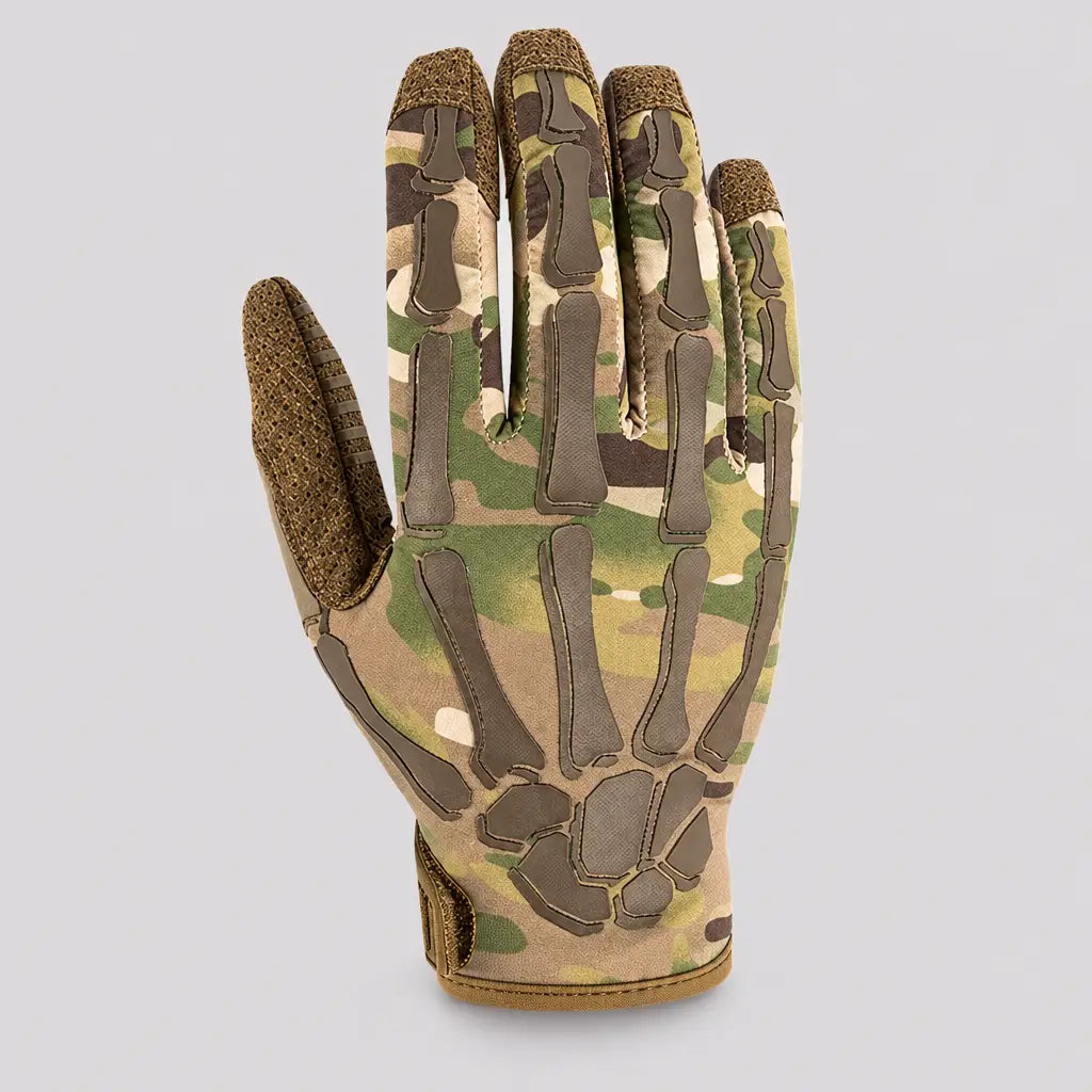 EKON Skeleton Touchscreen Tactical Riding Gloves Camo