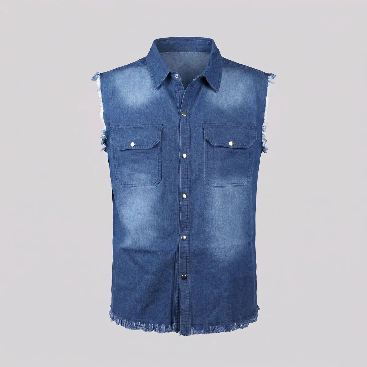 EKON Men’s Lightweight Casual Travel Shirt Blue