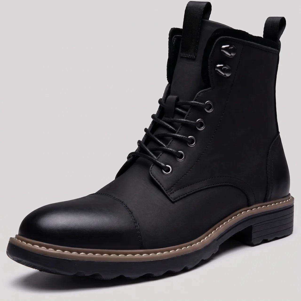 EKON RoadZip Moto Boots Black & Brown