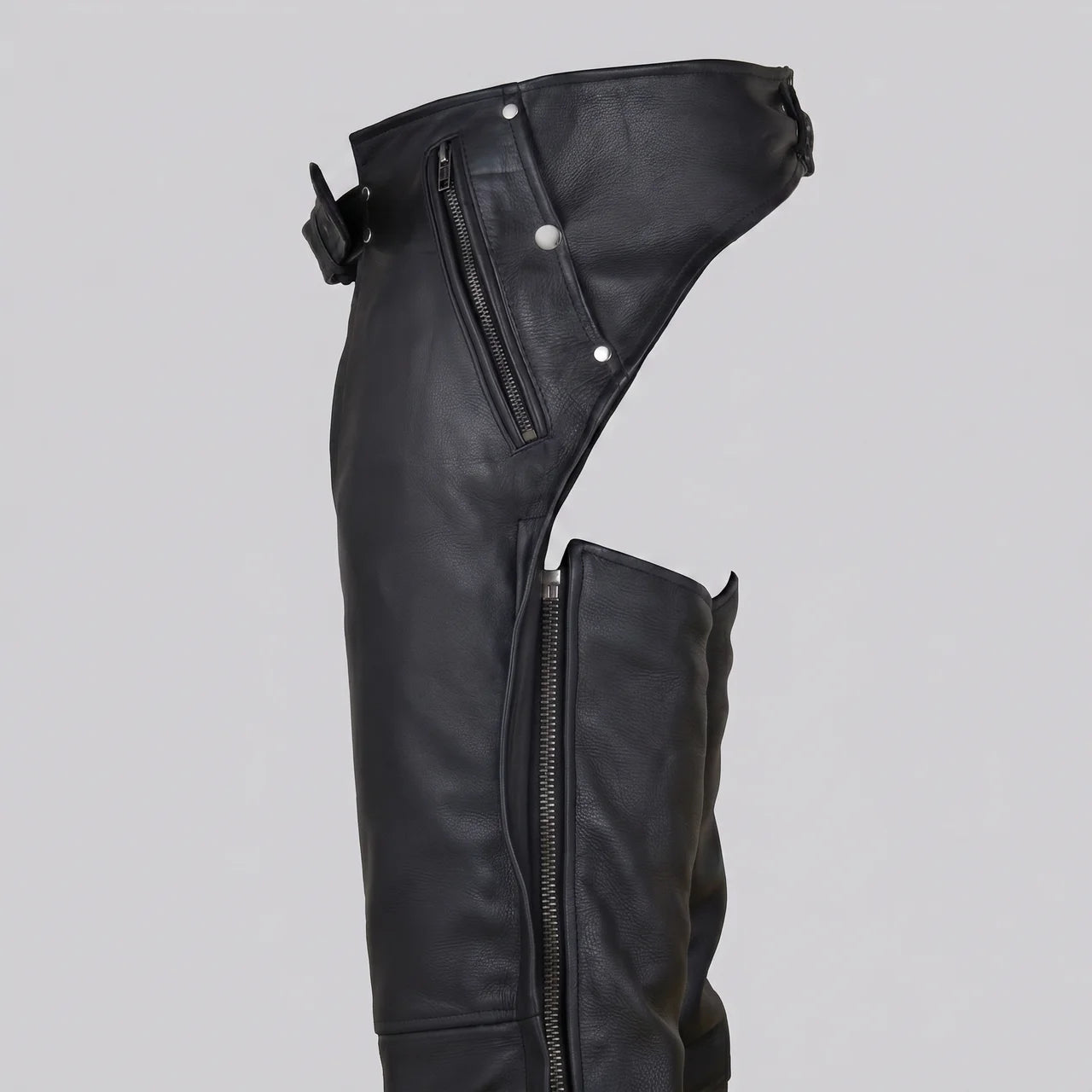EKON Zip-Out Cowhide Riding Chaps