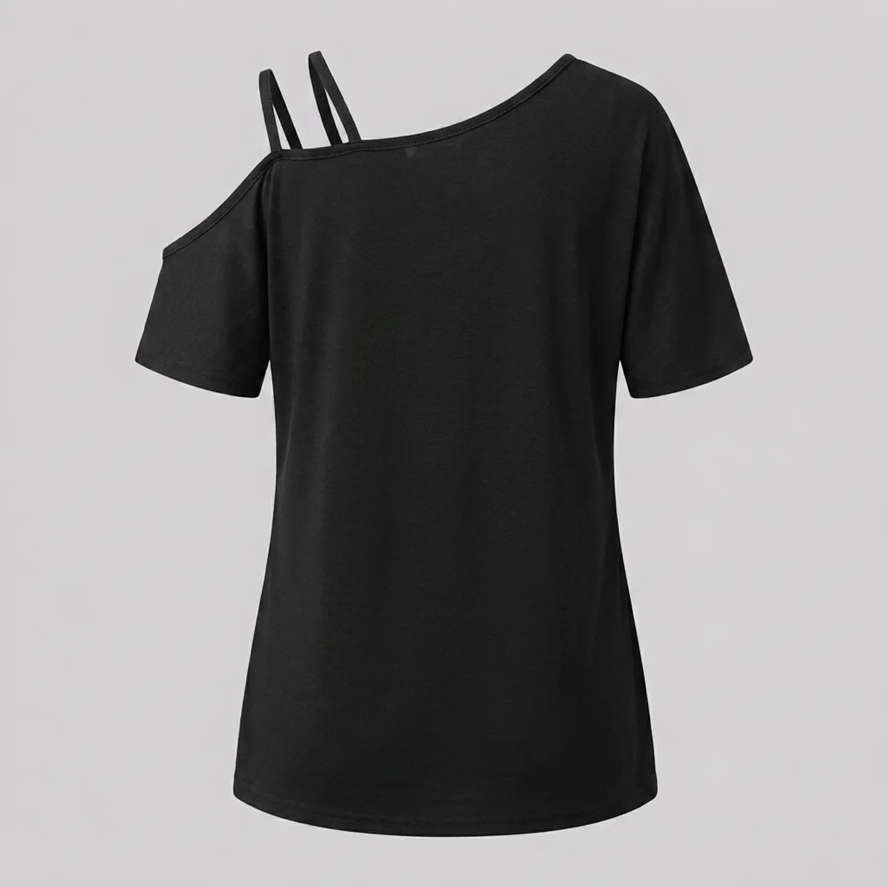EKON Women’s Moto Graphic Cold-Shoulder Tee