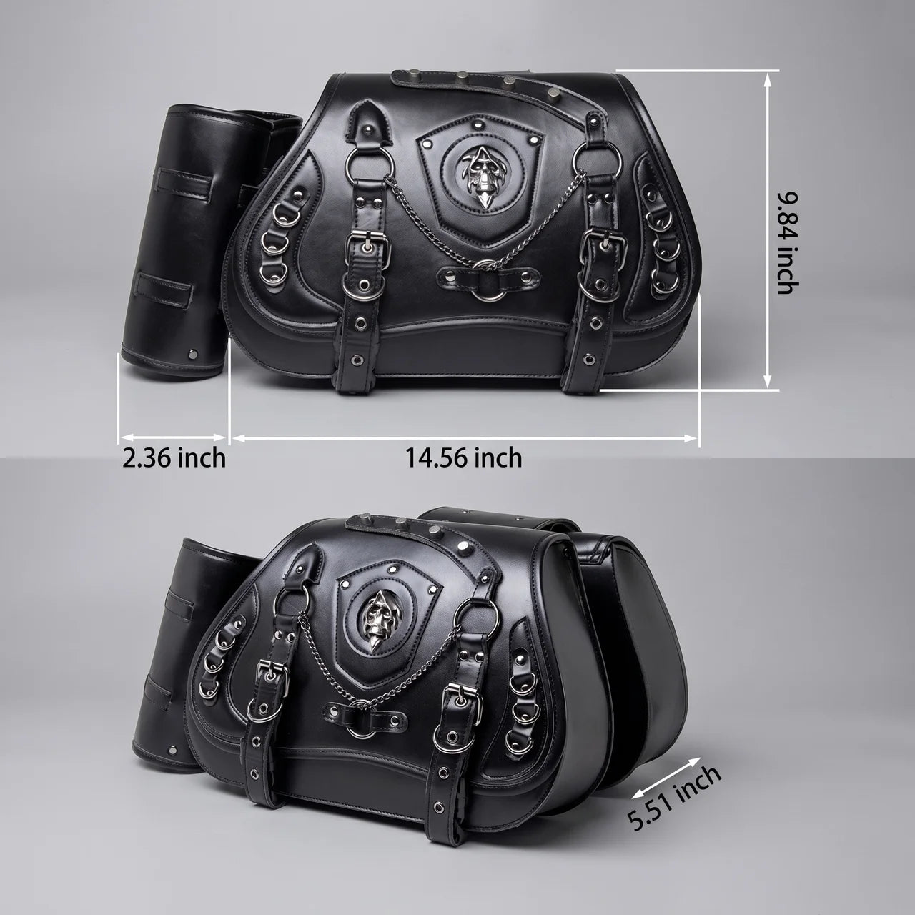 EKON ChainCrest Motorcycle Saddlebags
