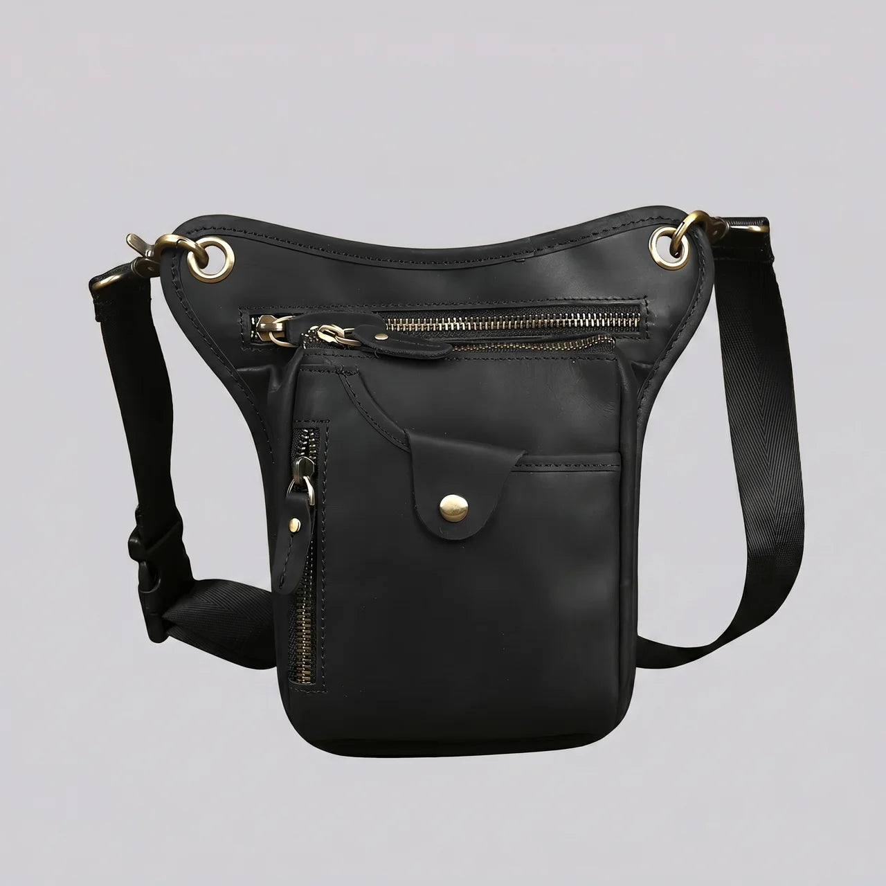 EKON RoadVault Leather Leg Bag
