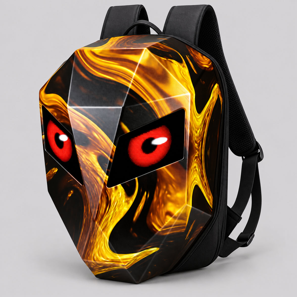 EKON LED Eye Hard-Shell Riding Backpack Flamboyant