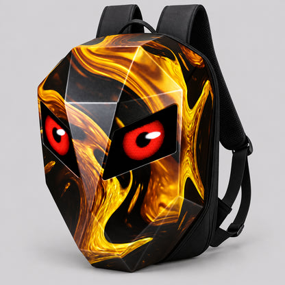 EKON LED Eye Hard-Shell Riding Backpack Flamboyant