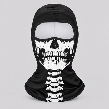 EKON Skull Print Riding Balaclava Skeleton