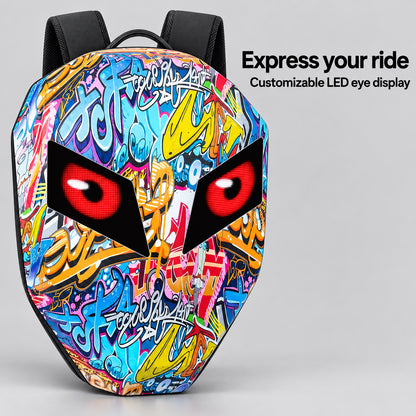 EKON LED Eye Hard-Shell Riding Backpack