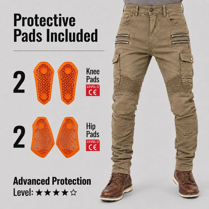 EKON Khaki Shield Riding Pants