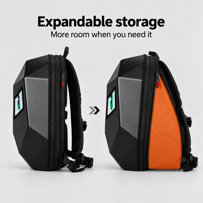 EKON LED Eye Hard-Shell Riding Backpack