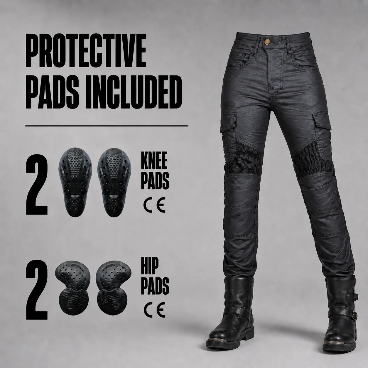 EKON Women’s MotoFlex Armored Riding Pants
