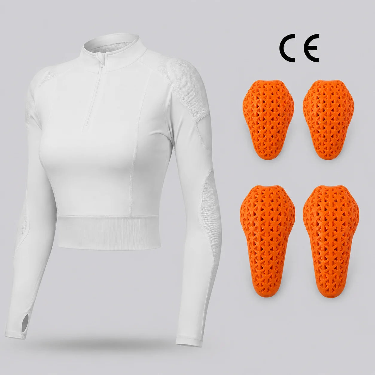 EKON Women’s Protective Half-Zip Riding Top