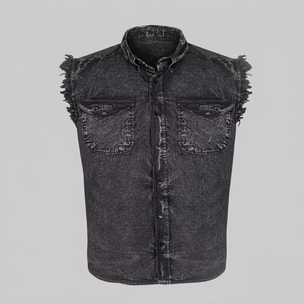 EKON Men’s Lightweight Casual Travel Shirt Black