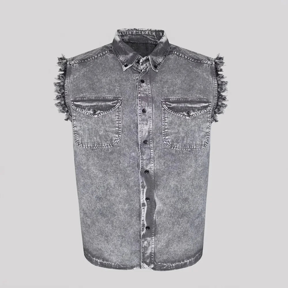 EKON Men’s Lightweight Casual Travel Shirt Gray