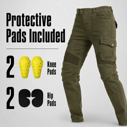 EKON GuardFlex Cargo Riding Jeans Green