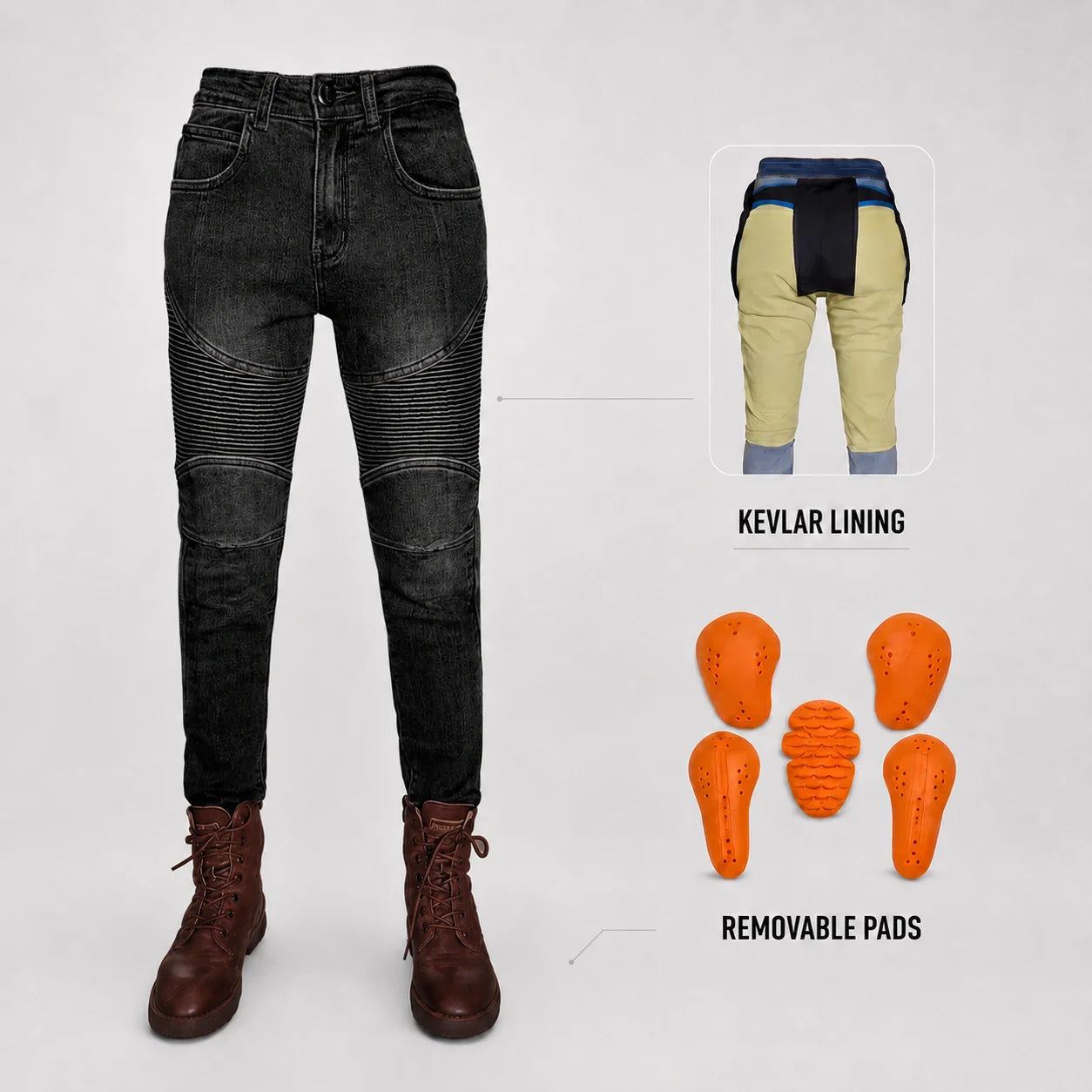 EKON Aramid Shield Riding Jeans