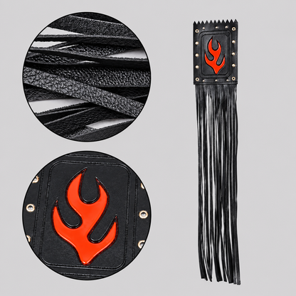 EKON Flame Fringe Motorcycle Grip & Lever Covers