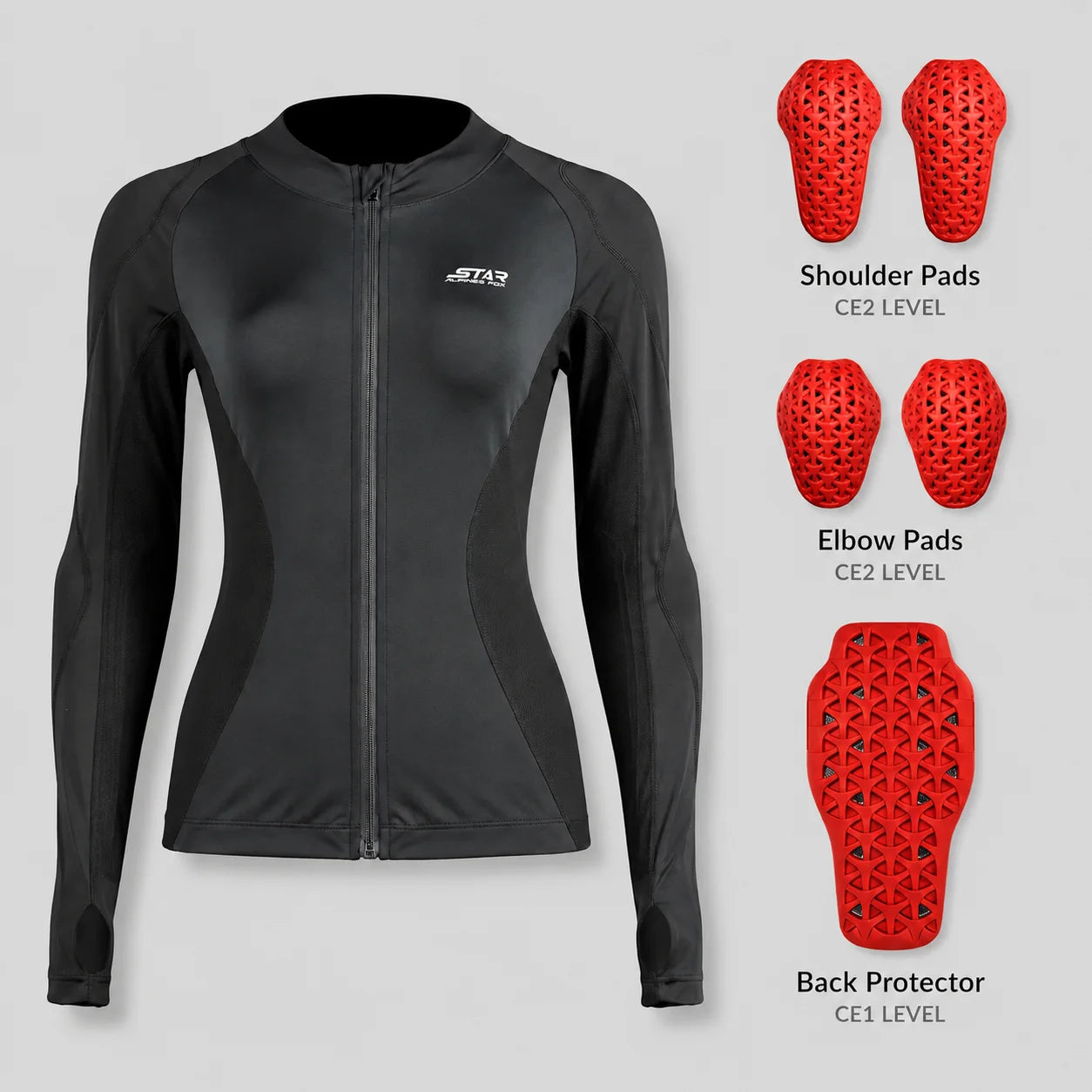 EKON Women’s Armored Stretch Riding Jacket