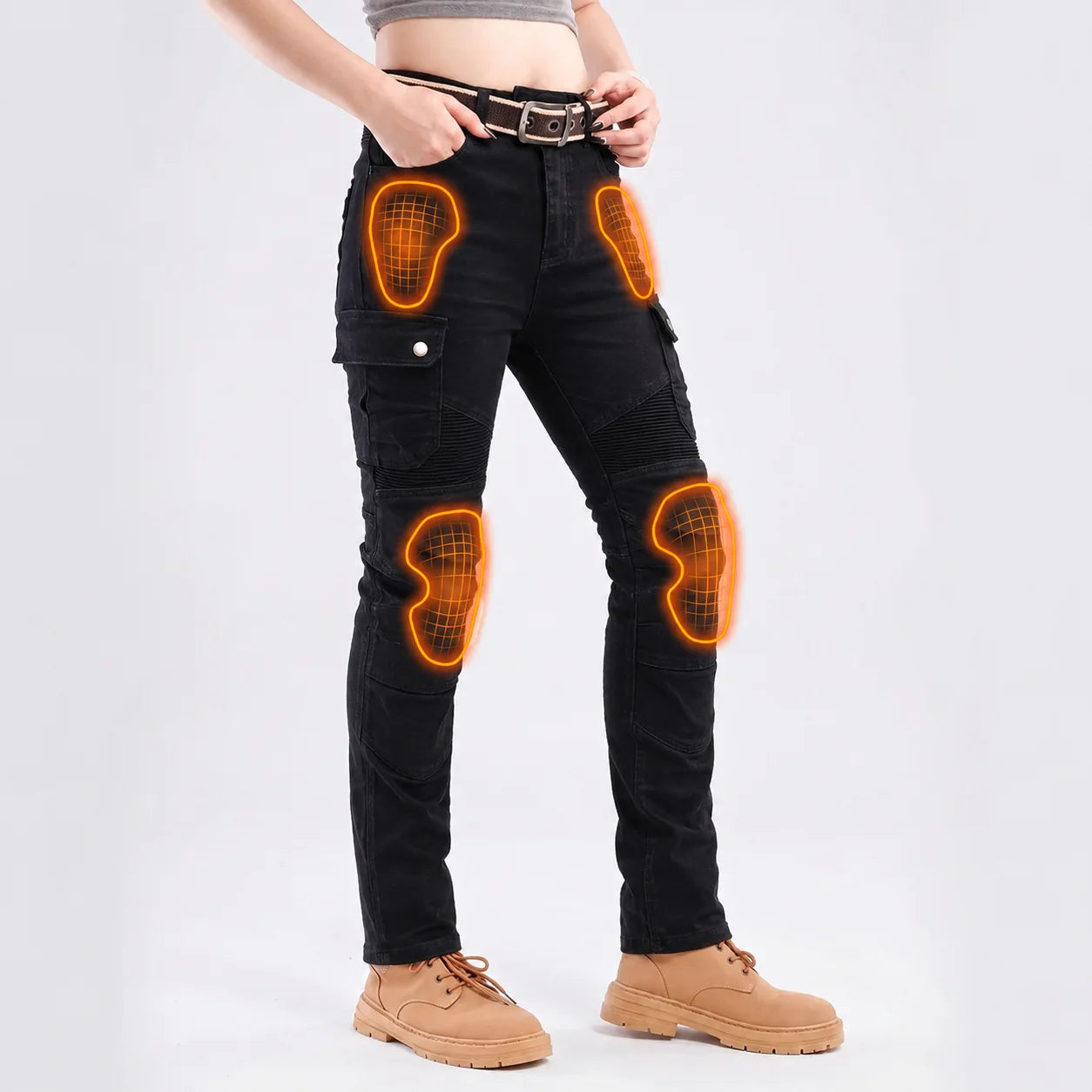 EKON Women’s RoadGuard Aramid Riding Jeans