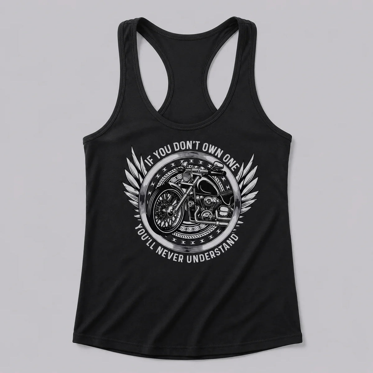 EKON Winged Moto Graphic Tank Top