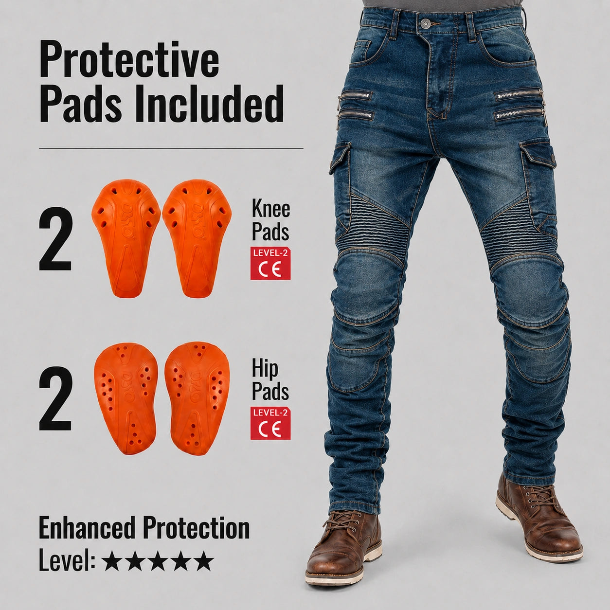 EKON Blue Shield Riding Pants
