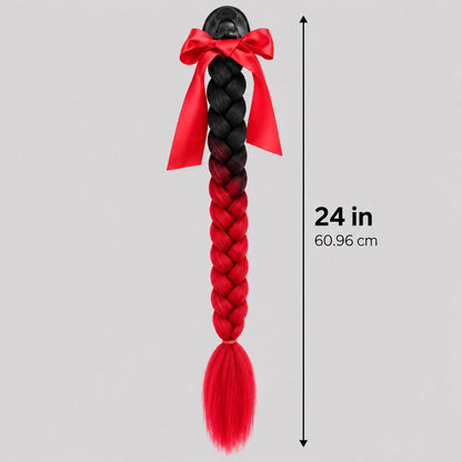 EKON Braided Helmet Ponytail