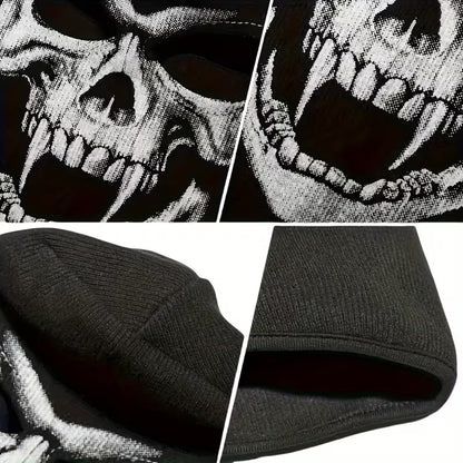 EKON Fanged Skull Knit Balaclava