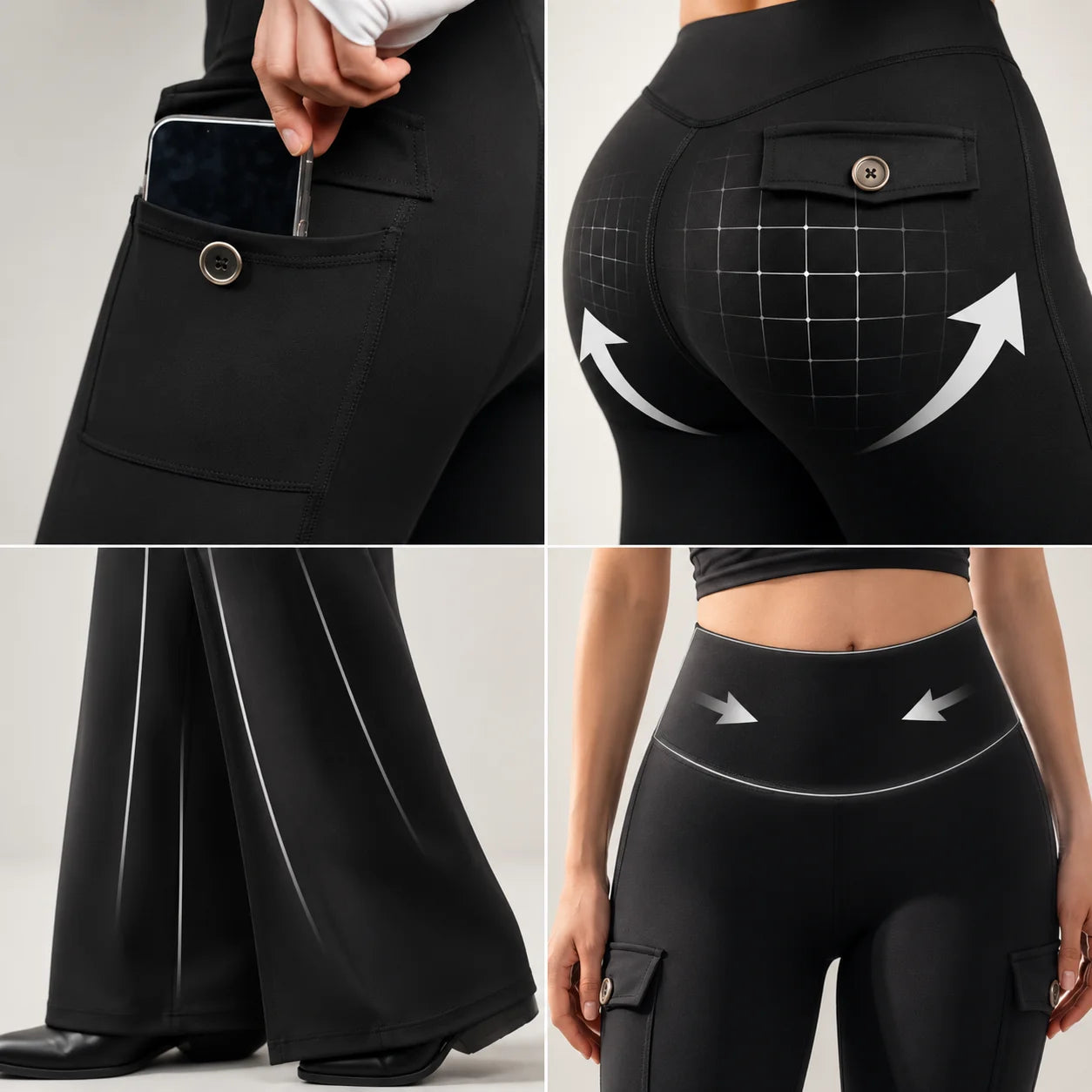 EKON Women’s FlareFlex Knee-Pad Riding Pants