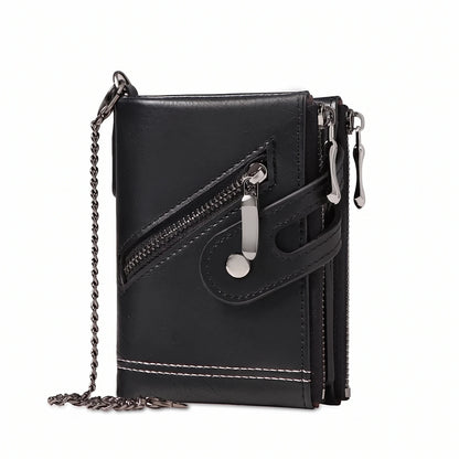 EKON Rider Chain Wallet in black with detachable belt chain