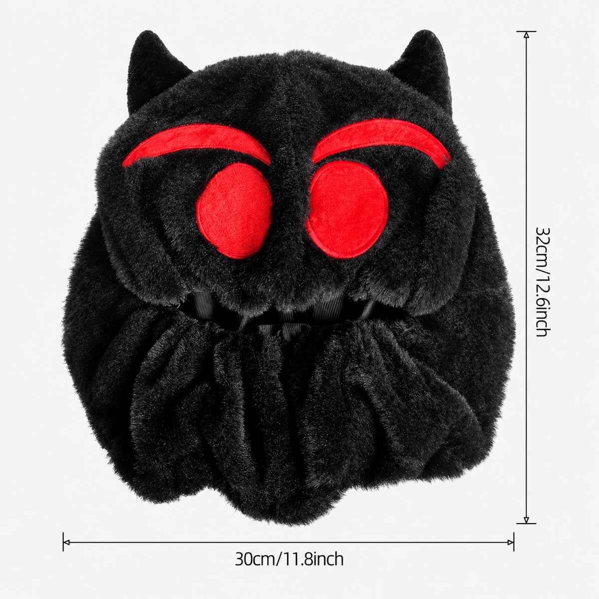 EKON Red-Eye Cat Plush Helmet Cover