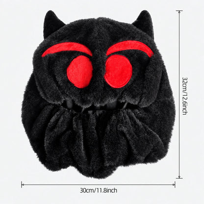 EKON Red-Eye Cat Plush Helmet Cover