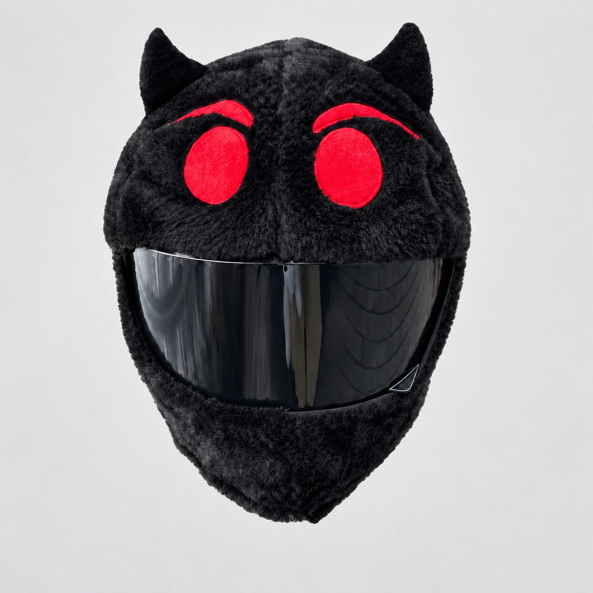EKON Red-Eye Cat Plush Helmet Cover