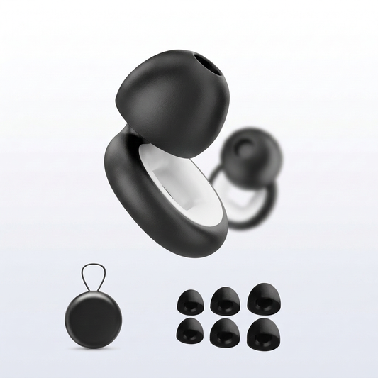 EKON Ride Earplugs Black White