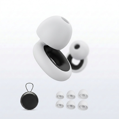 EKON Ride Earplugs White Black