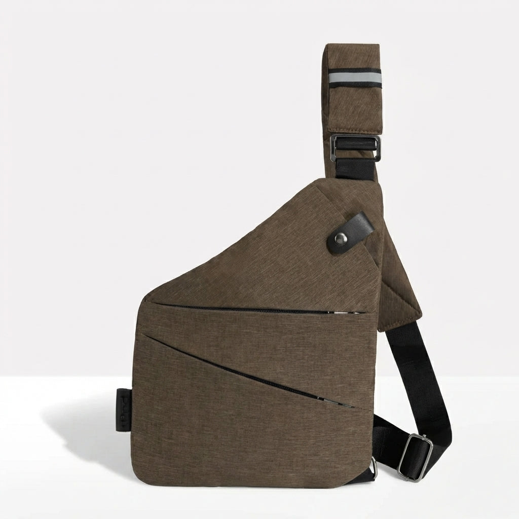 EKON Anti-Theft Sling Bag Brown