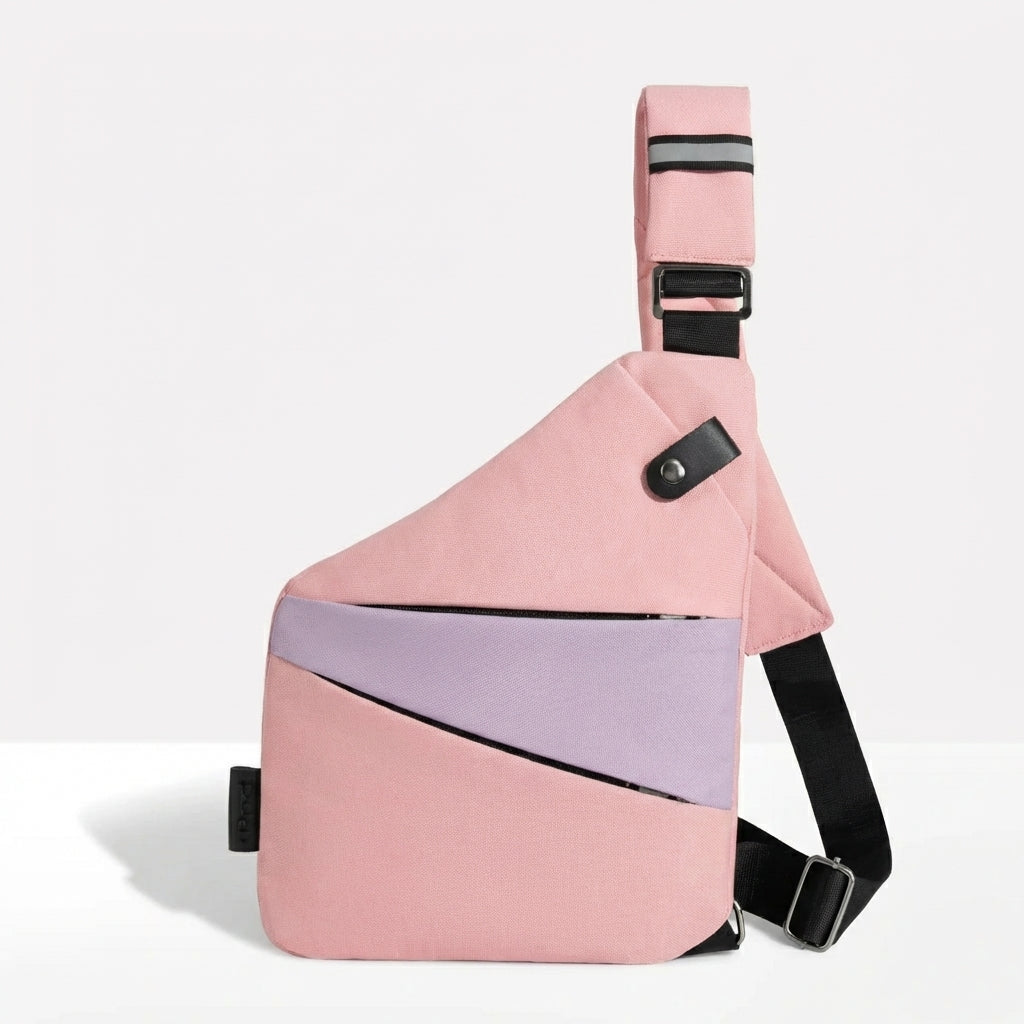 EKON Anti-Theft Sling Bag Duo Pink