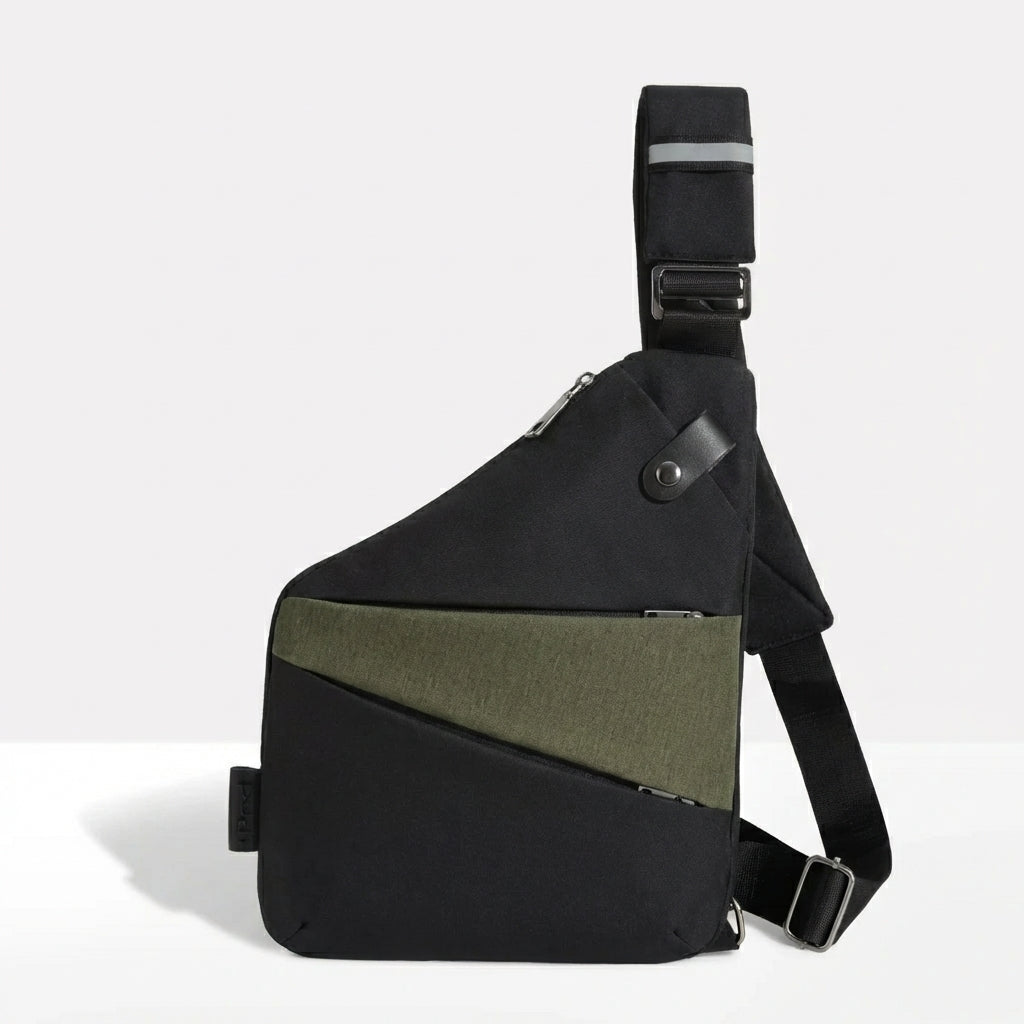 EKON Anti-Theft Sling Bag Duo Black Olive