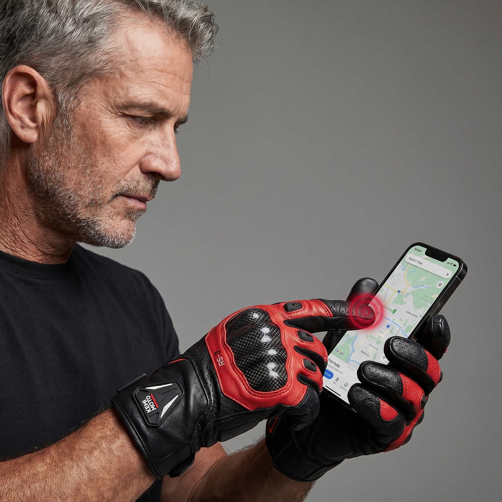 EKON Breathable Carbon Riding Gloves