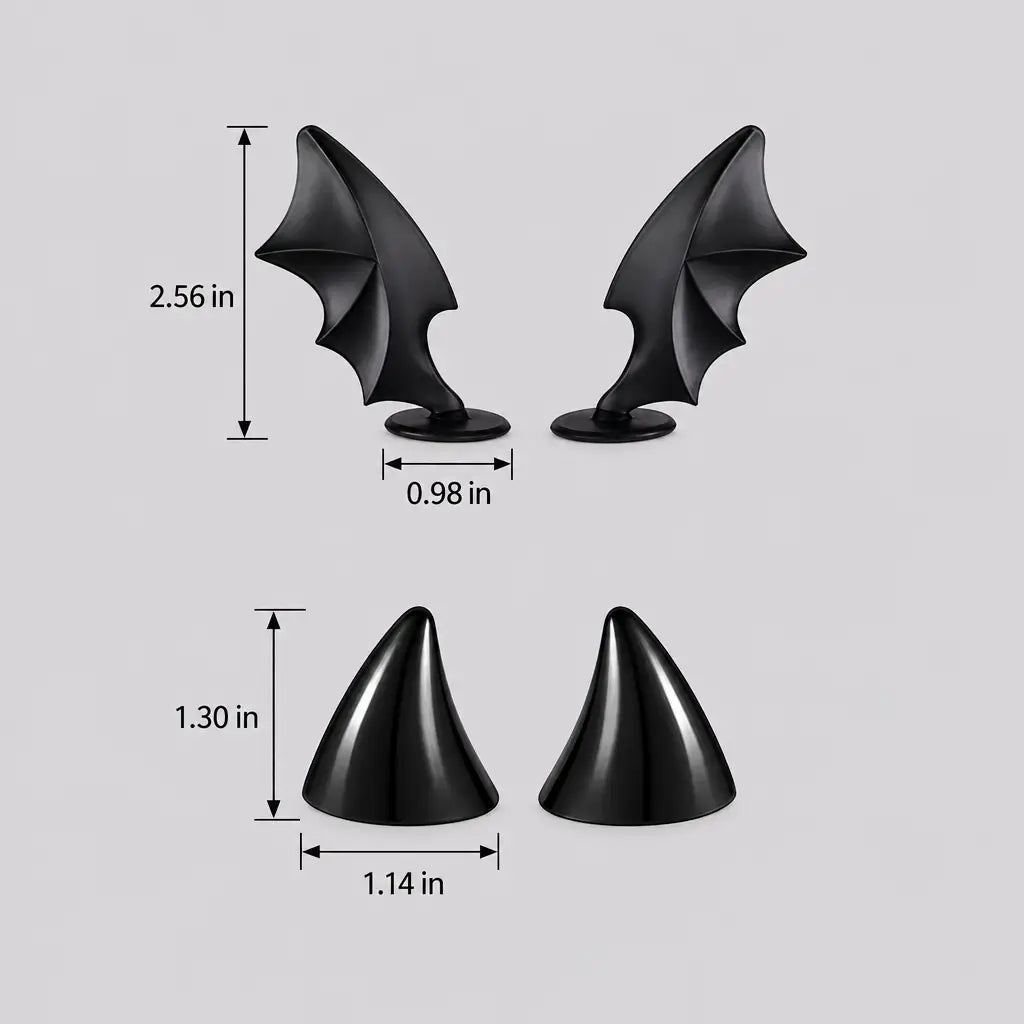 EKON Demon Wing & Horn Helmet Decorations