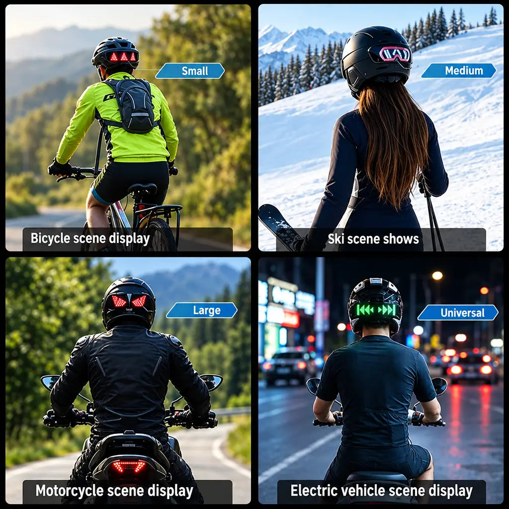 EKON 4-in-1 Smart LED Helmet Display