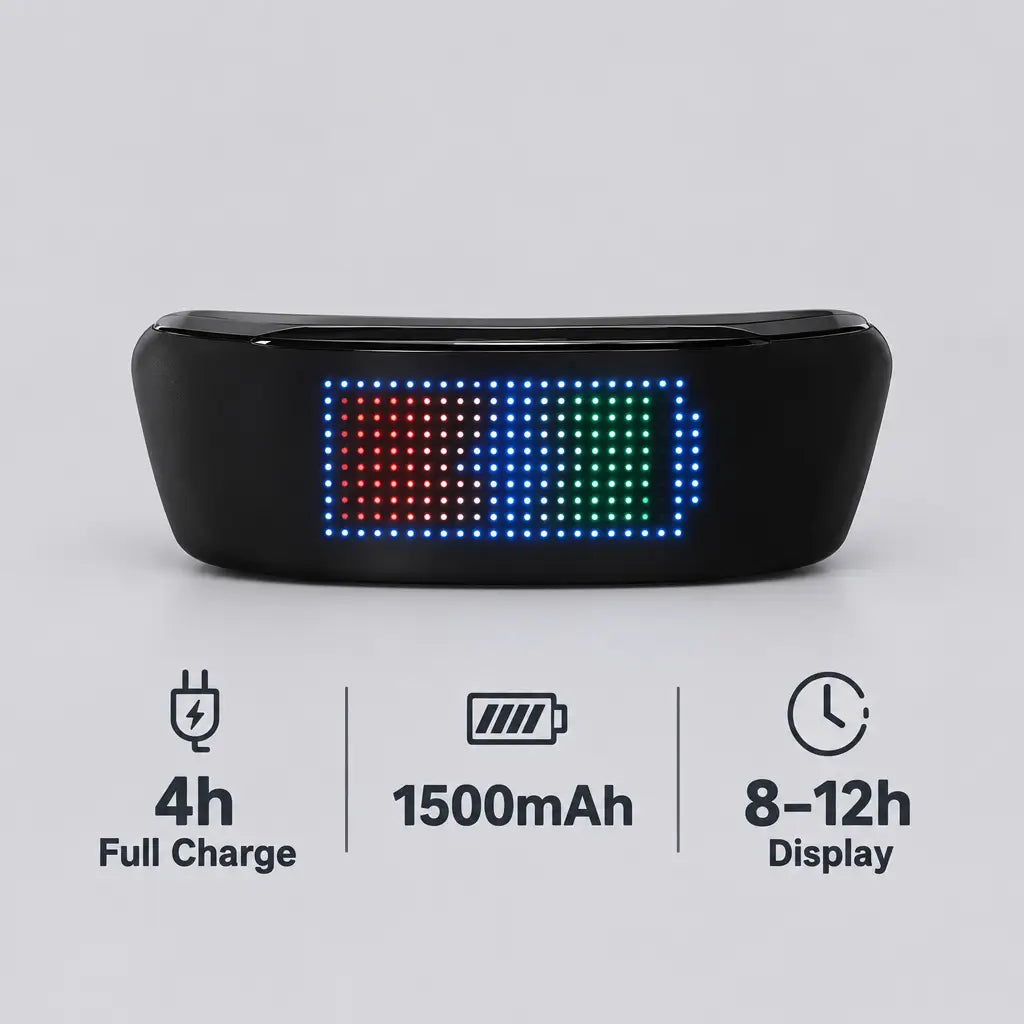 EKON 4-in-1 Smart LED Helmet Display