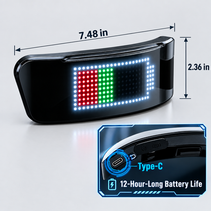 EKON 4-in-1 Smart LED Helmet Display