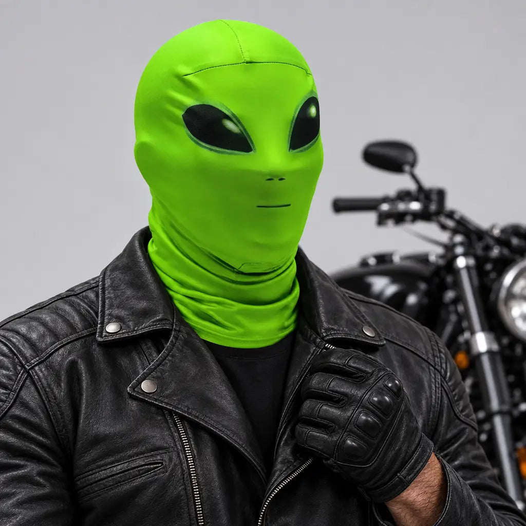 EKON Green Alien Full-Face Mask
