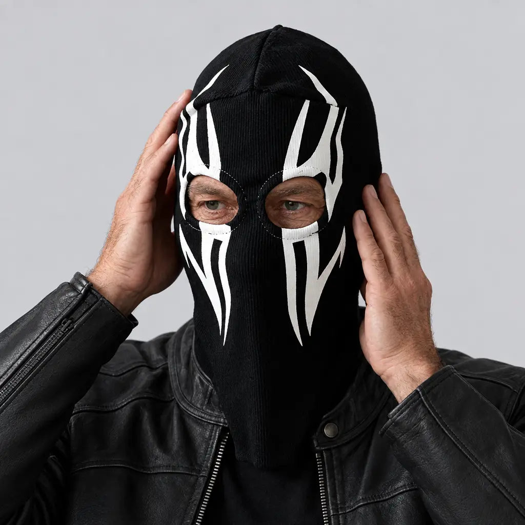 EKON White Fang Ribbed Balaclava