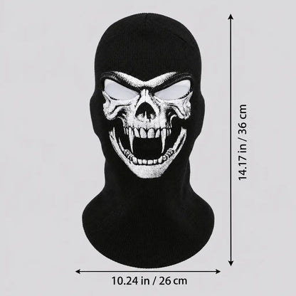 EKON Fanged Skull Knit Balaclava