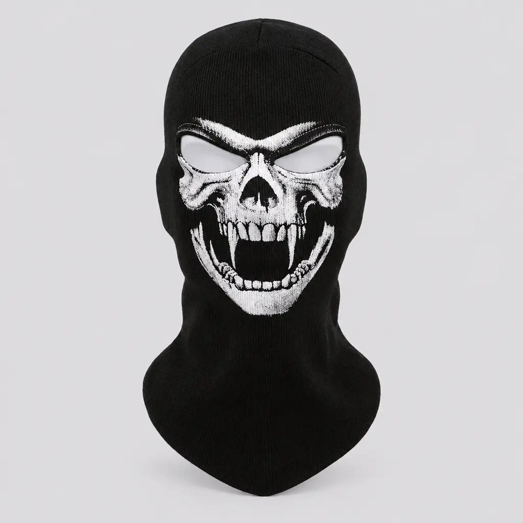 EKON Fanged Skull Knit Balaclava